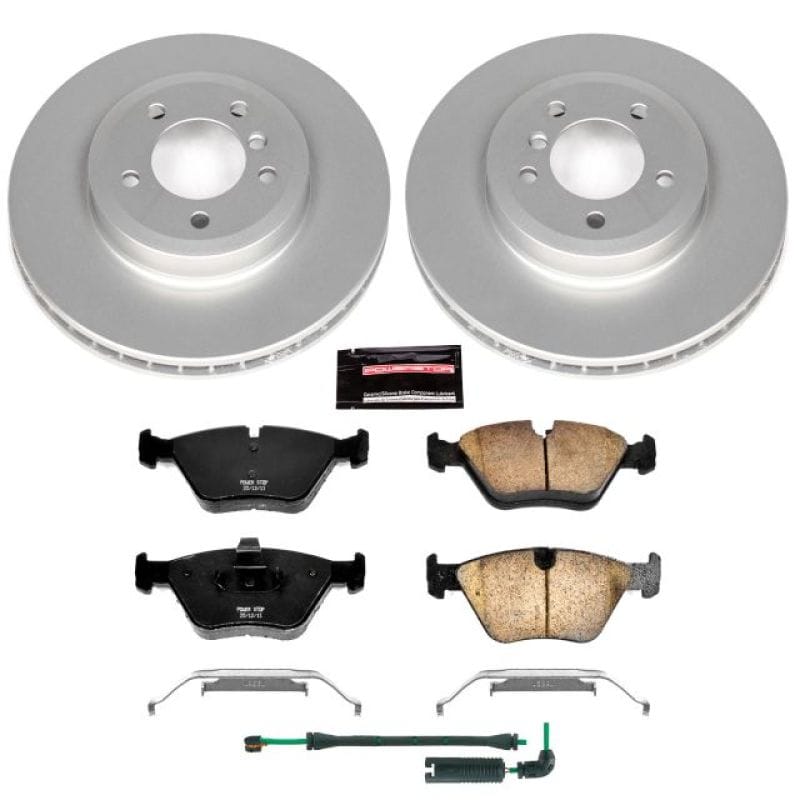 PowerStop — Genuine Geomet Coated Rotor and Carbon-Fiber Ceramic Brake Pad Kit