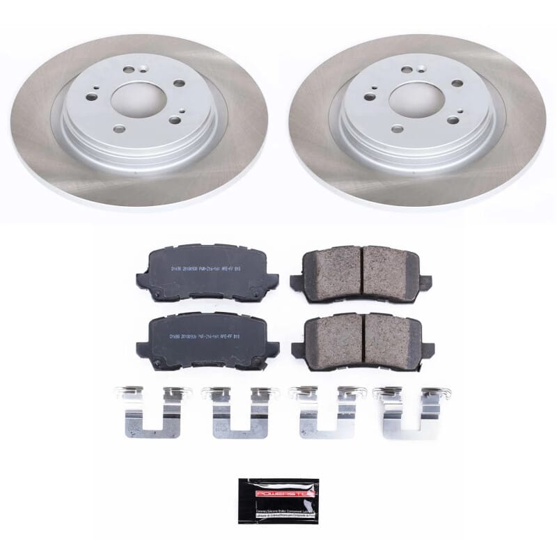 PowerStop — Semi-Coated Rotor and Low-Dust Ceramic Brake Pad Kit