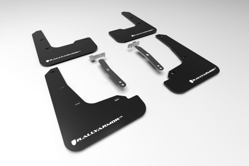 Rally Armor — Black Mud Flap/White Logo