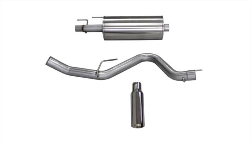 CORSA Performance — 3.0in. Cat-Back Single Side Exit with Single 4.0in. Polished Slash Cut Tip