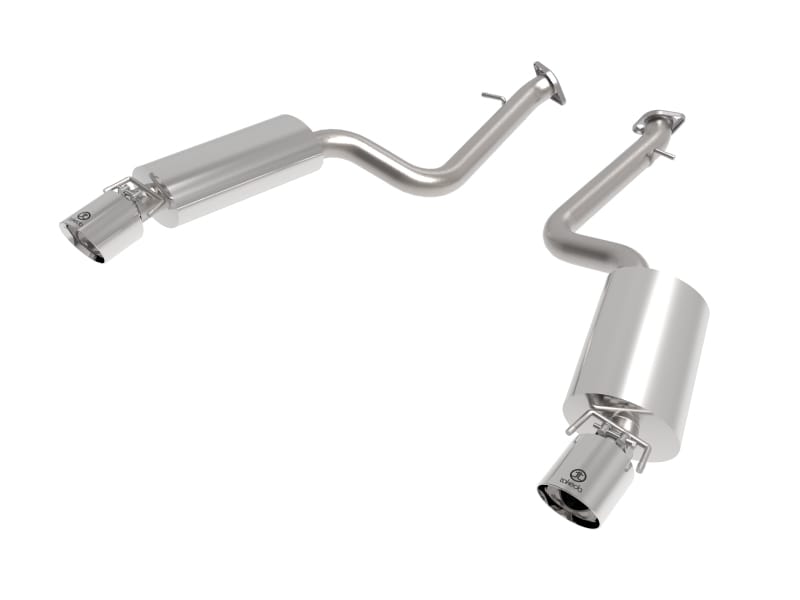 aFe — Takeda 2-1/2 IN 304 Stainless Steel Axle-Back Exhaust System w/Polish Tip