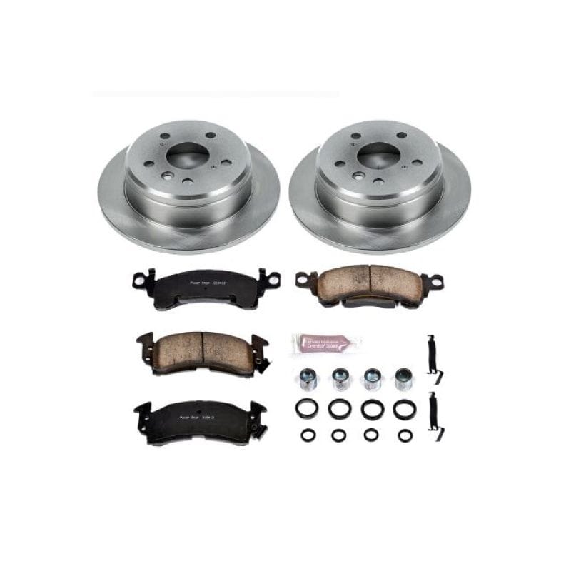PowerStop — OE Stock Replacement Low-Dust Ceramic Brake Pad and Rotor Kit