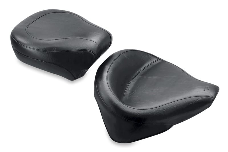 Mustang Motorcycle — Mustang 84-06 Harley Standard Rear Tire Wide Touring Passenger Seat - Black