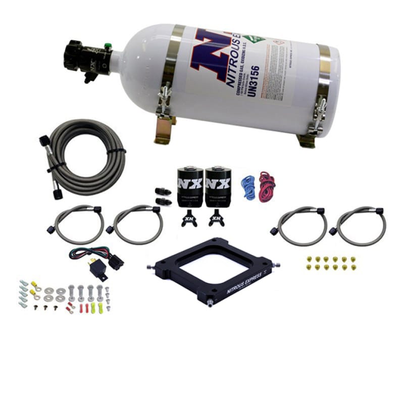 Nitrous Express — Nitrous Express 4500 Assassin Plate System Pro Power Alcohol 100-500HP (10lb Bottle)
Injection System Kit