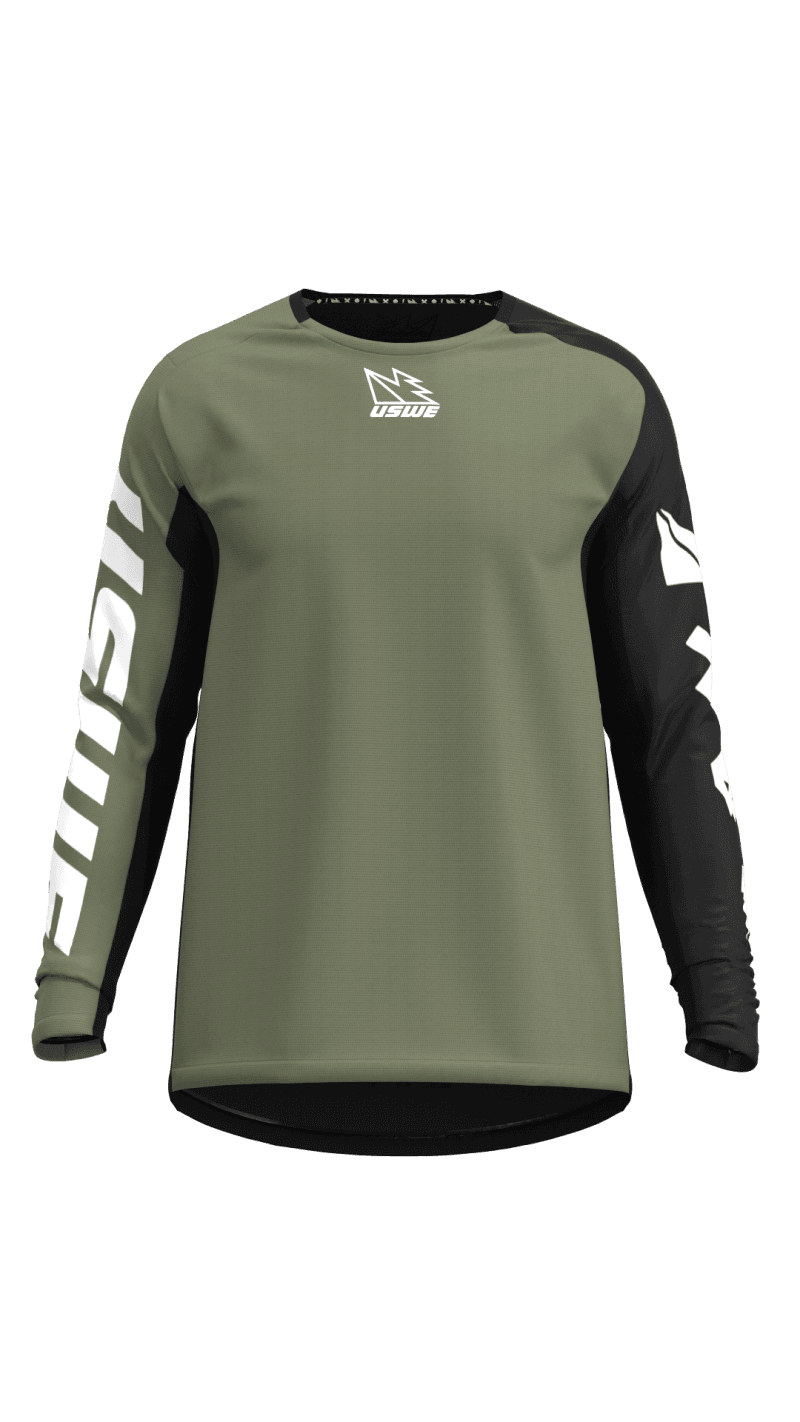 USWE — USWE Kalk Off-Road Jersey Olive Green - Large