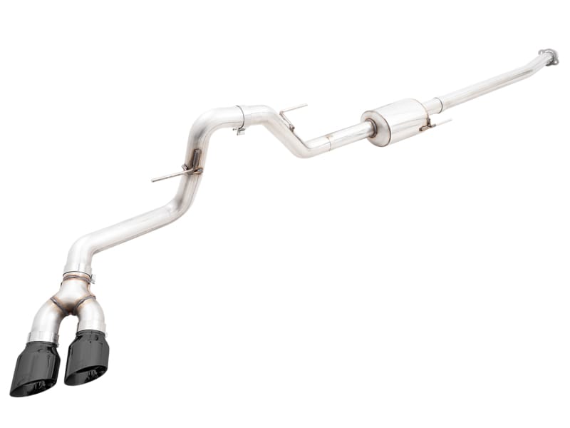 AWE Tuning — AWE 0FG Dual Side Exit Exhaust for '21+ Ford F-150 - 4.5" Diamond Black Tips