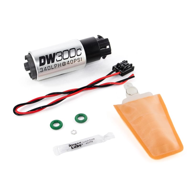 DeatschWerks — 340lph compact fuel pump with clips w/ 1006 install kit
DW300C Fuel pump for Lotus and Early Toyota