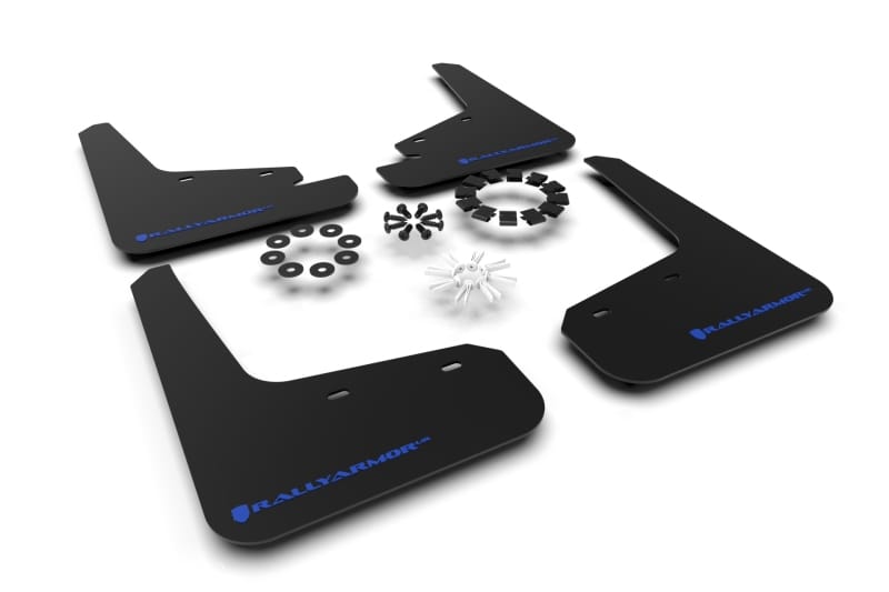 Rally Armor — Black Mud Flap/Blue Logo