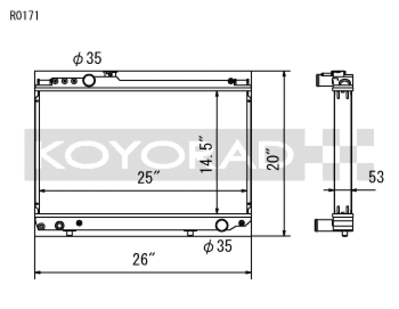 Koyo — Koyorad R0171 Racing All Aluminum Radiator