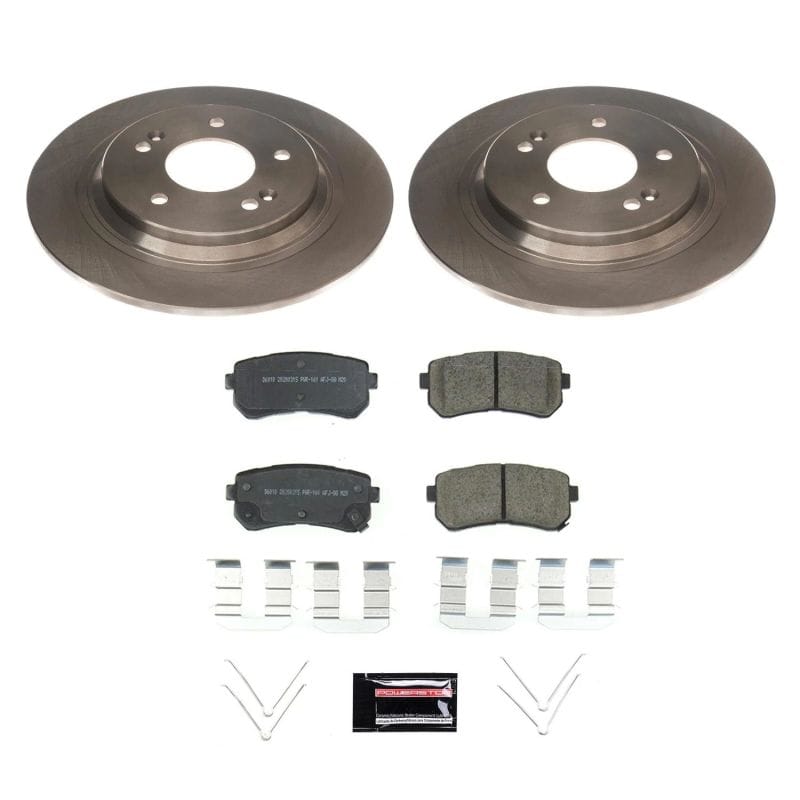 PowerStop — OE Stock Replacement Low-Dust Ceramic Brake Pad and Rotor Kit