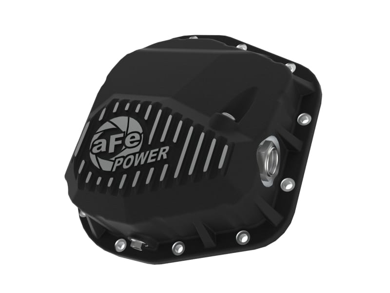aFe — Pro Series 9.75 Rear Differential Cover Black w/ Machined Fins