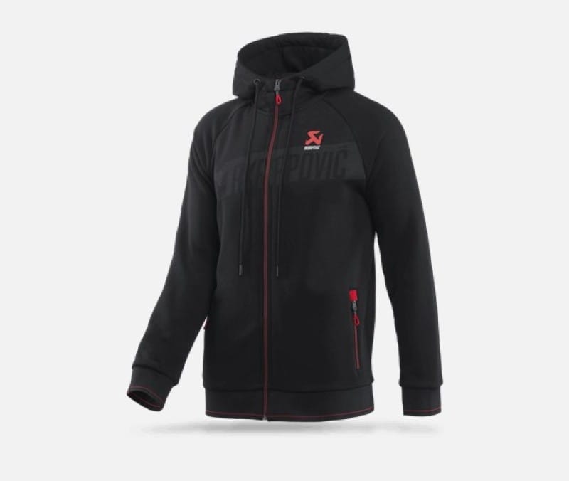 Akrapovic — Akrapovic Mens Corpo Zip Hoodie Black - L