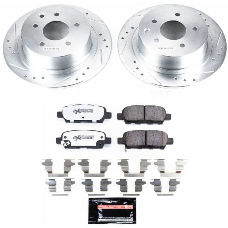 PowerStop — Z26 Street Performance Ceramic Brake Pad and Drilled & Slotted Rotor Kit