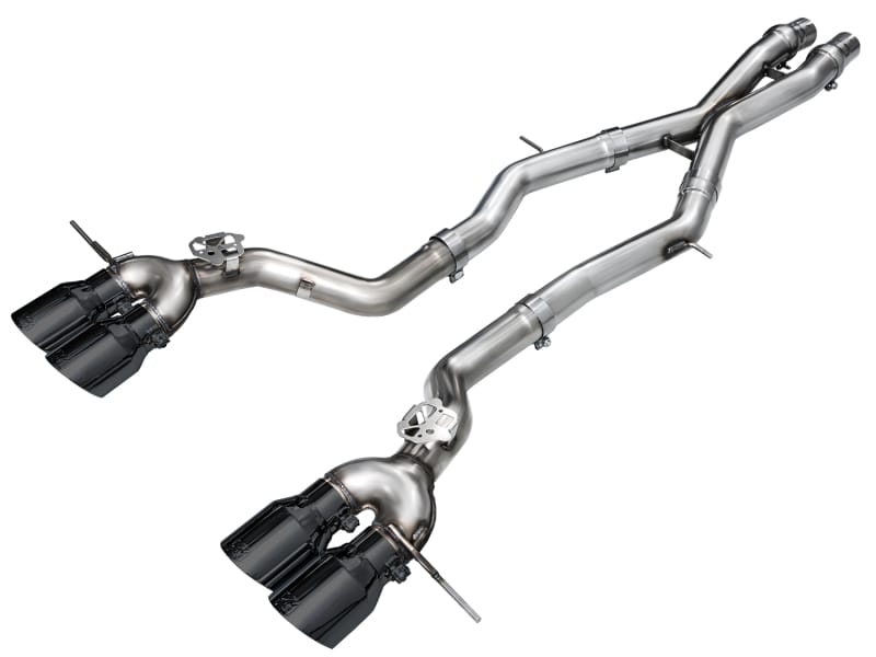 AWE Tuning — AWE   Track Edition Exhaust for BMW G87 M2 - Diamond Black Tips