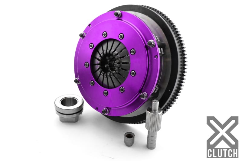 XCLUTCH — Clutch Kit Inc Chromoly Flywheel; 8"  Twin Solid Ceramic Clutch Discs