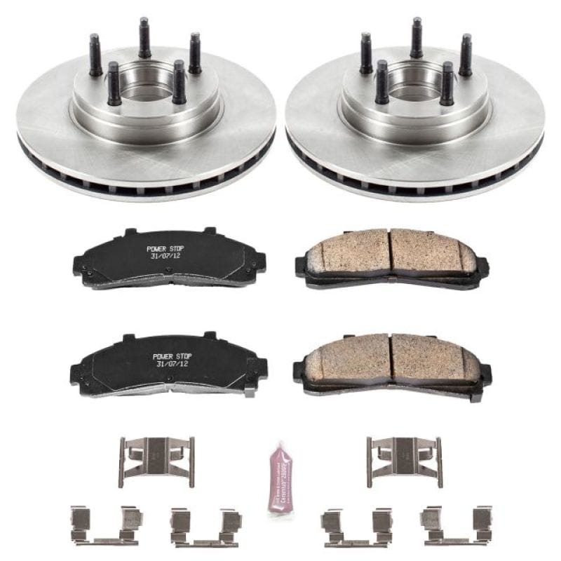PowerStop — OE Stock Replacement Low-Dust Ceramic Brake Pad and Rotor Kit