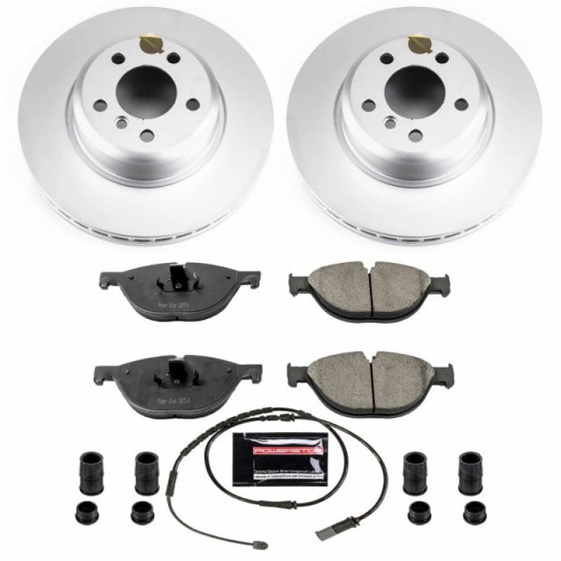 PowerStop — Genuine Geomet Coated Rotor and Carbon-Fiber Ceramic Brake Pad Kit