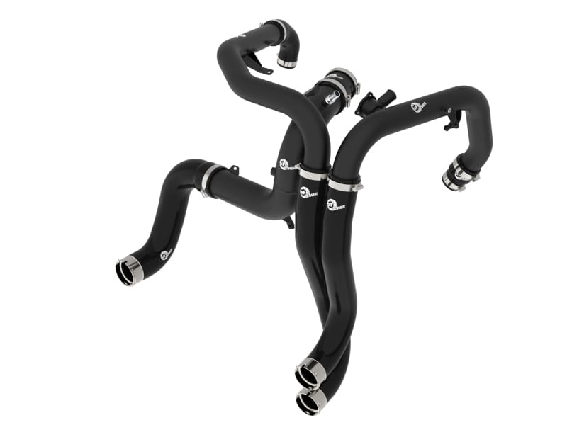 aFe — BladeRunner 2-1/4 IN & 3 IN Aluminum Hot and Cold Charge Pipe Kit Black