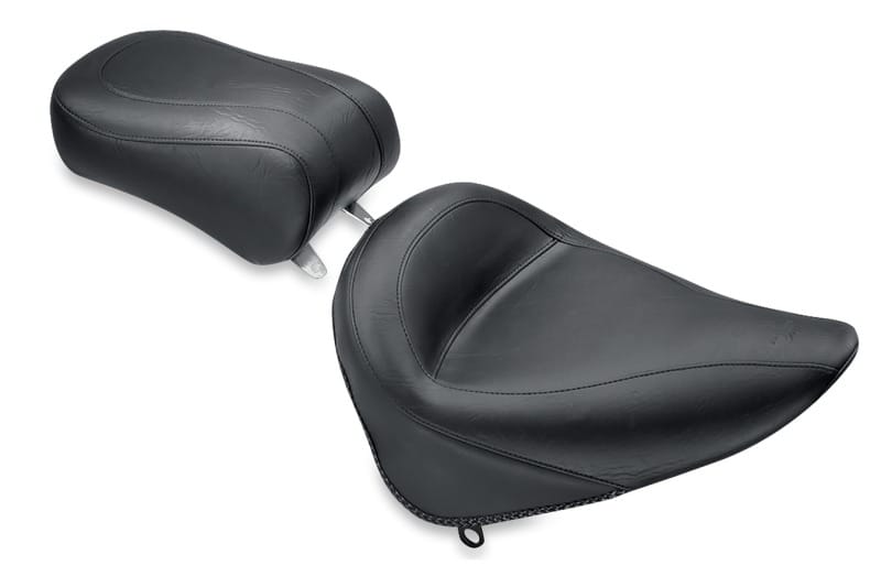Mustang Motorcycle — Mustang 84-06 Harley Standard Rear Tire Standard Touring Solo Seat - Black