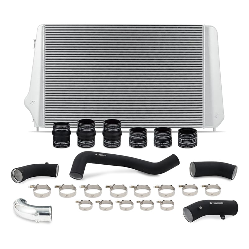 Mishimoto — Intercooler Kit, Silver/Black, fits Chevrolet/GMC 6.6L Duramax L5P 2017-2019