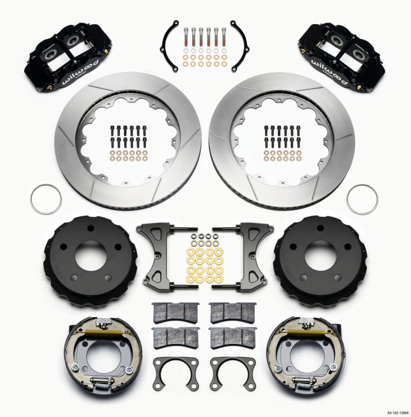 Wilwood — KIT,REAR,DISC/DRUM,BIG FORD,NEW STYLE FNSL4R,2.38 OFFSET,5x5.50 BC,14.00