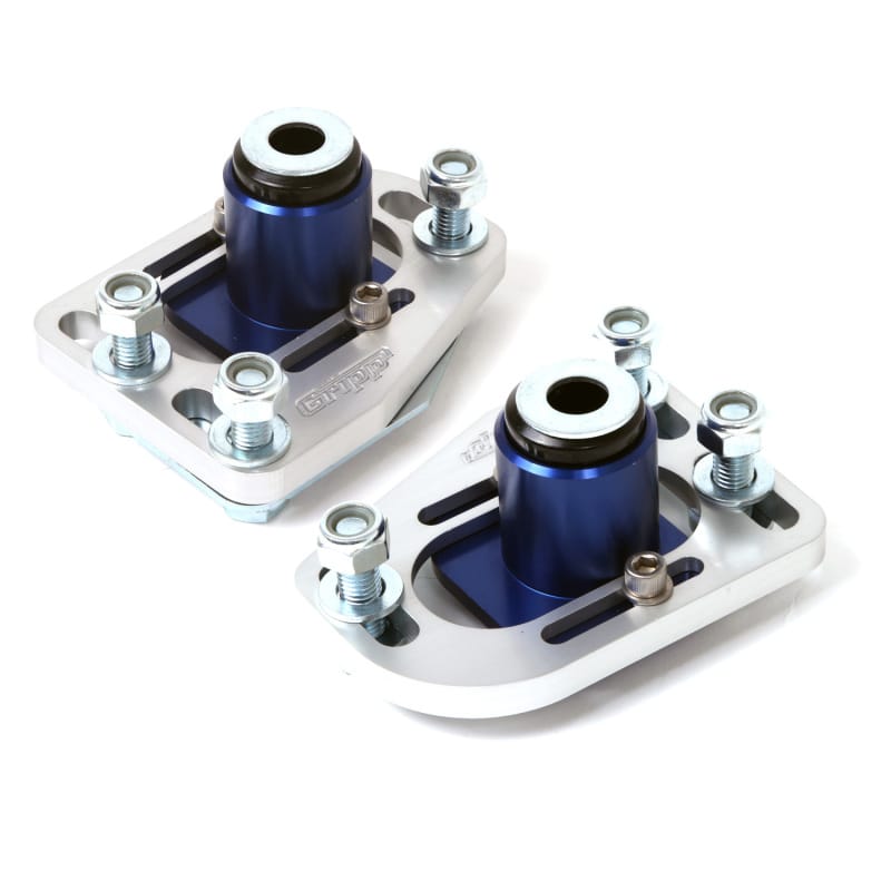 BBK — 1979-1993 MUSTANG FRONT CASTER CAMBER PLATE KIT (CNC BILLET ALUMINUM)
Caster/Camber Adjustment Plate Kit