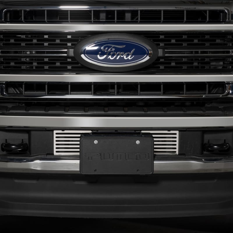 Putco — Putco 23-24 Ford F250/F350 Super Duty Bar Design Bumper Grille Inserts - Polished SS