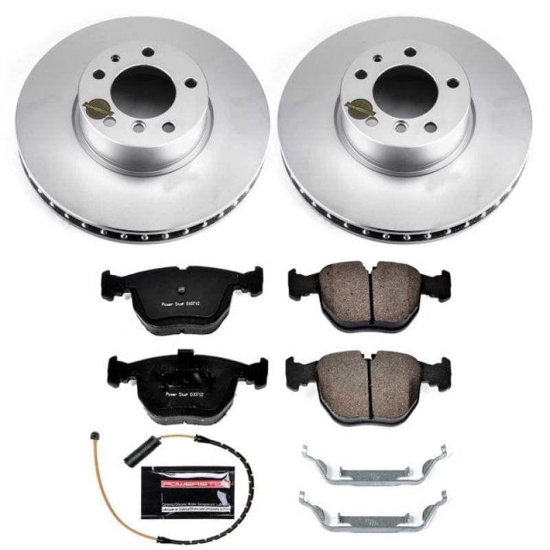 PowerStop — Genuine Geomet Coated Rotor and Carbon-Fiber Ceramic Brake Pad Kit
