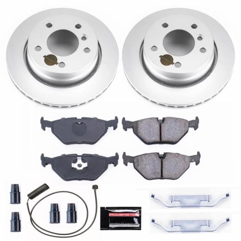 PowerStop — Genuine Geomet Coated Rotor and Carbon-Fiber Ceramic Brake Pad Kit