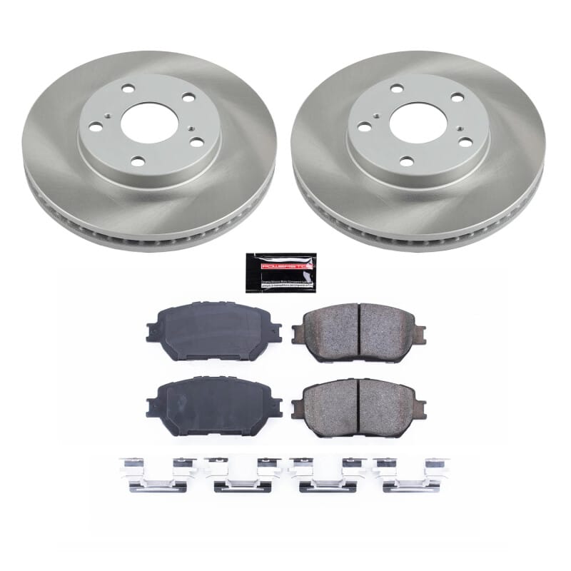 PowerStop — Semi-Coated Rotor and Low-Dust Ceramic Brake Pad Kit
