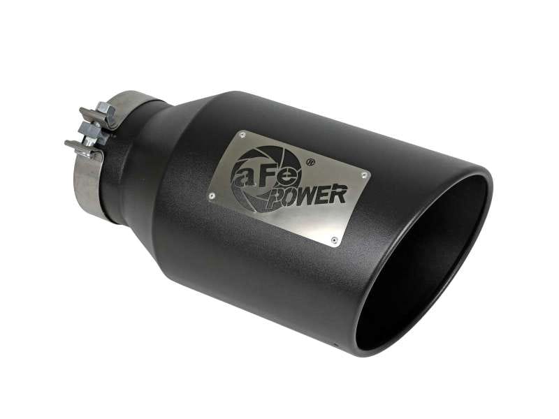 aFe — MACH Force-Xp 409 Stainless Steel Clamp-on Exhaust Tip Black
