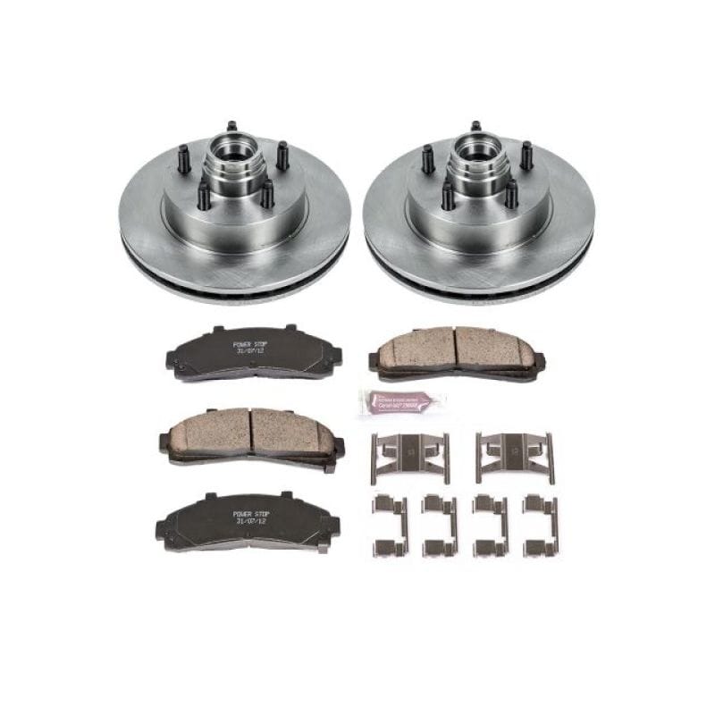 PowerStop — OE Stock Replacement Low-Dust Ceramic Brake Pad and Rotor Kit