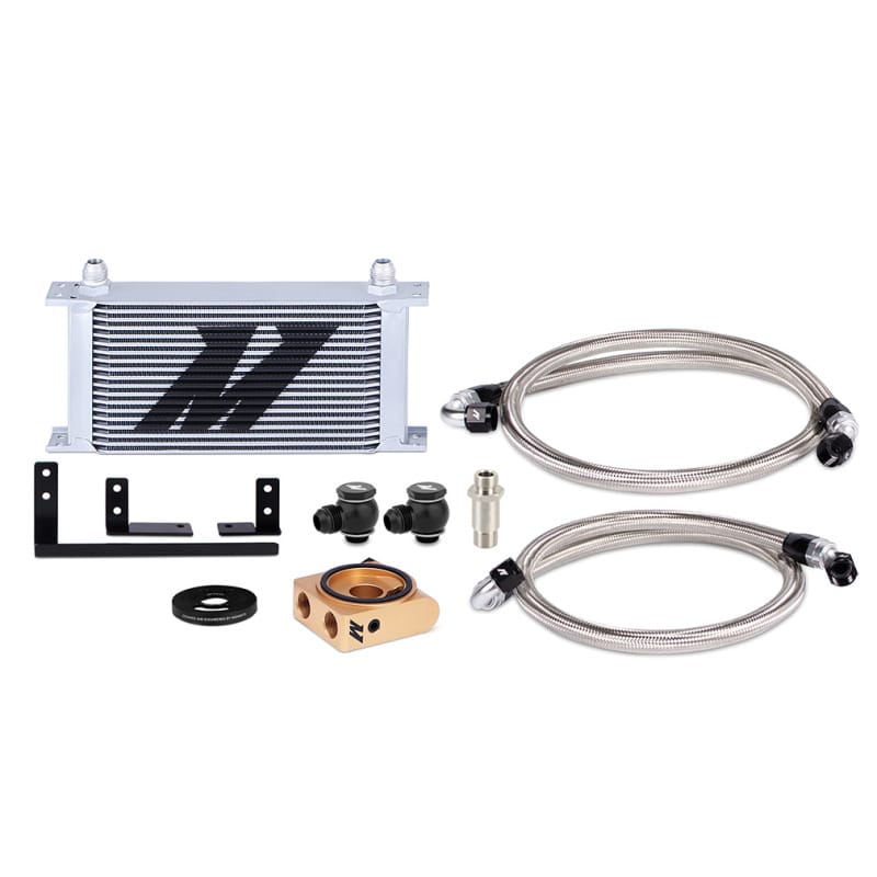 Mishimoto — Oil Cooler Kit, Silver, Thermostatic, fits Mazda Miata 2019+