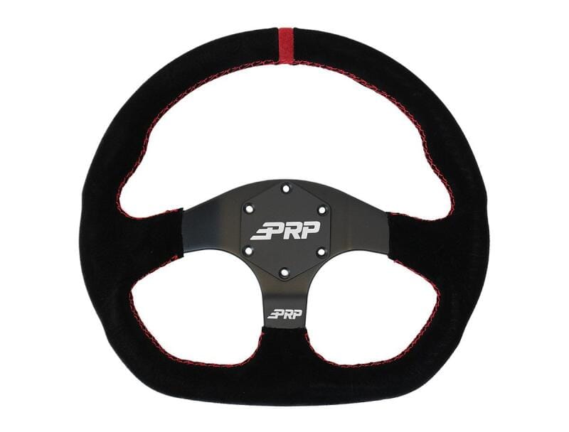 PRP Seats — Comp-R Suede Steering Wheel, Red