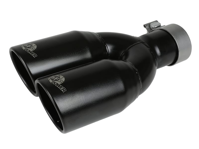 aFe — MACH Force-Xp 409 Stainless Steel Clamp-on Exhaust Tip Black