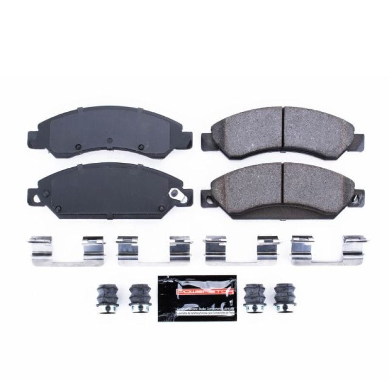 PowerStop — PowerStop - Z23 Daily Driver Carbon-Fiber Ceramic Brake Pads with Hardware Kit