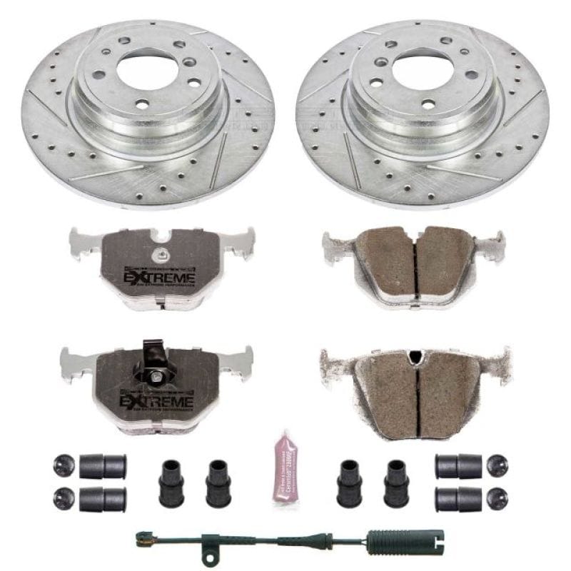 PowerStop — Z26 Street Performance Ceramic Brake Pad and Drilled & Slotted Rotor Kit