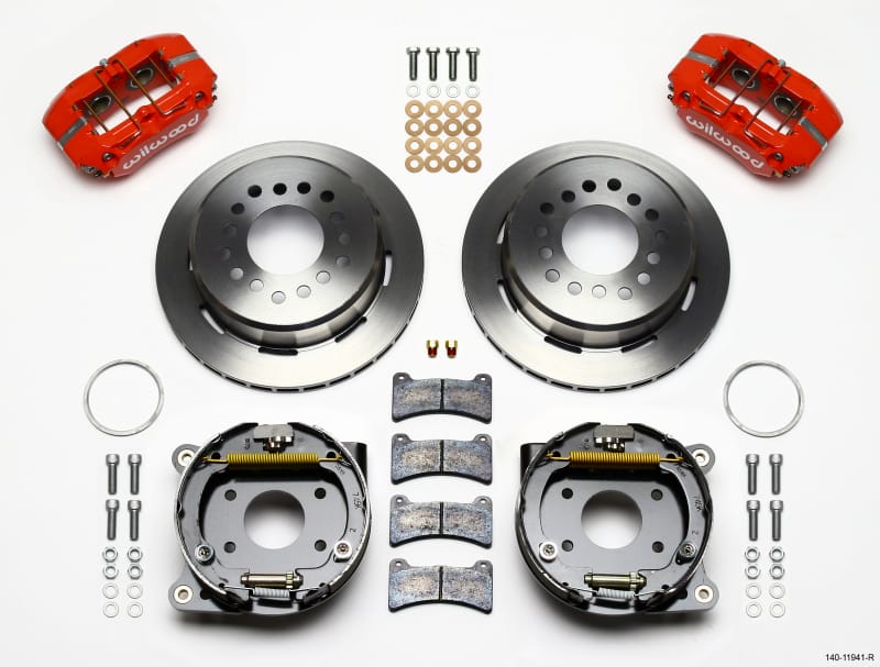 Wilwood — KIT,REAR,DISC/DRUM,AMC,2.60 OFFSET 1PC 11.00,RED