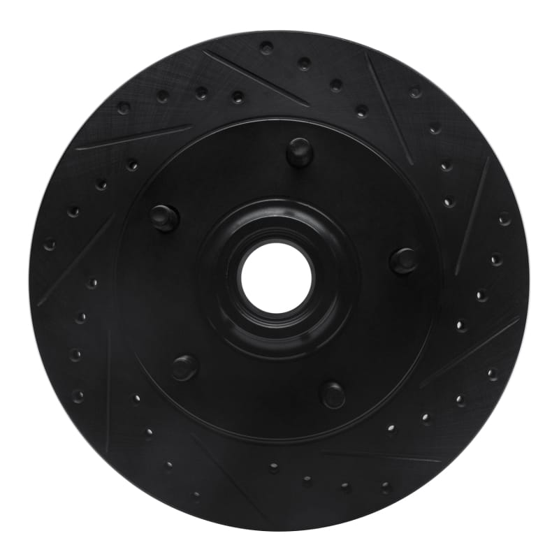 R1 Concepts — R1 Concepts Brake Rotor Drilled and Slotted Black