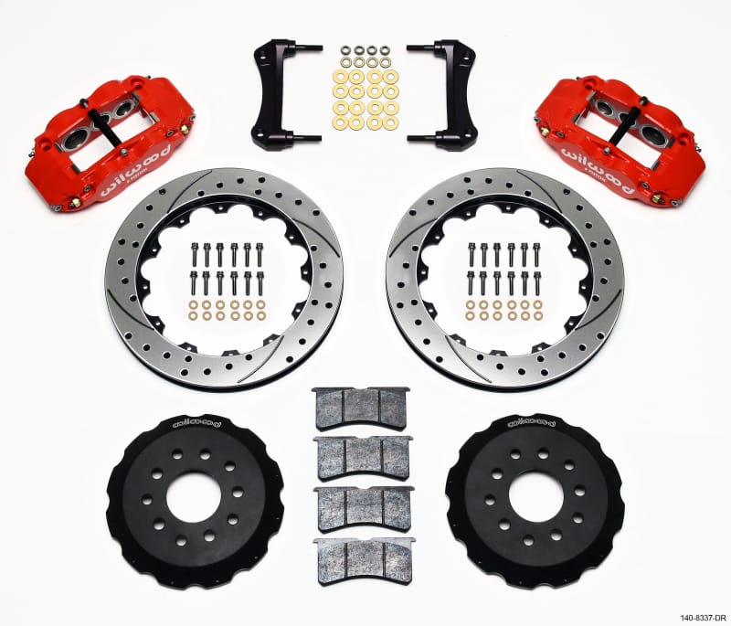 Wilwood — KIT,FRONT,C4 VETTE,88-96,13.00 ROTOR,PERF DRILLED,RED