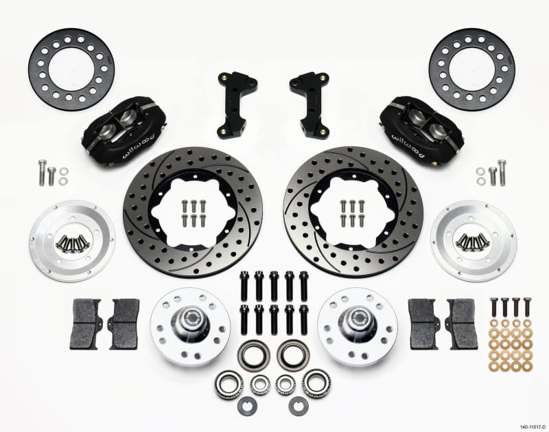 Wilwood — KIT,FRONT,MUSTANG II,74-78,FDLI,11.00 SRP,BLACK POWDER COAT