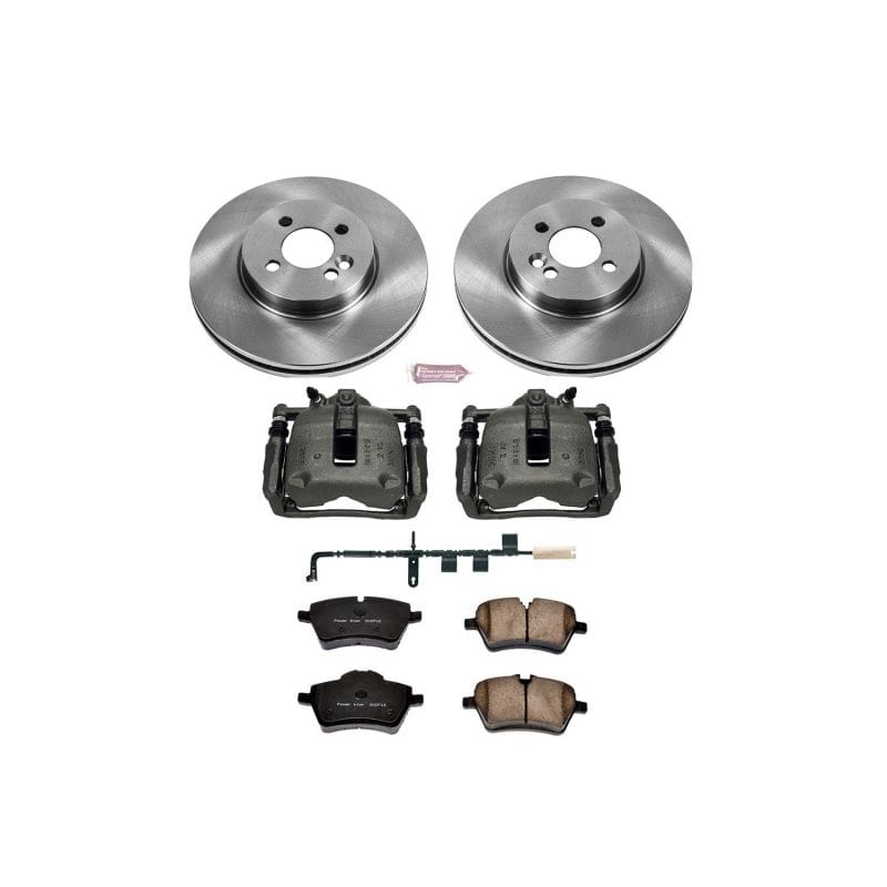 PowerStop — OE Stock Replacement Low-Dust Ceramic Brake Pad, Rotor and Caliper Kit
