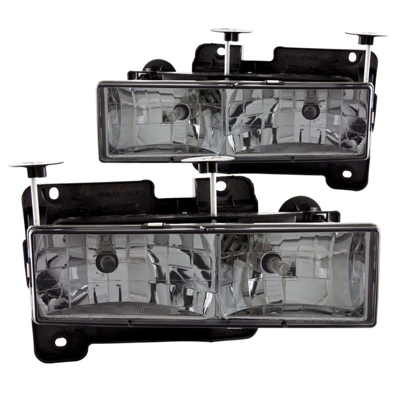ANZO — ANZO 1988-1998 Chevrolet C1500 Crystal Headlights w/ Smoke Lens
Head Light Set
HdLtSet