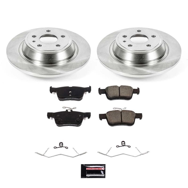 PowerStop — OE Stock Replacement Low-Dust Ceramic Brake Pad and Rotor Kit