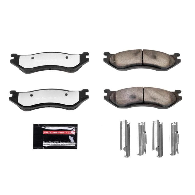 PowerStop — PowerStop - Z36 Truck and SUV Carbon-Fiber Ceramic Brake Pads with Hardware Kit