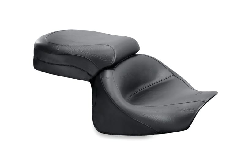 Mustang Motorcycle — Mustang 03-08 Kawasaki Vulcan 1600 Classic, 05-08 Nomad Standard Touring 2PC Seat - Black