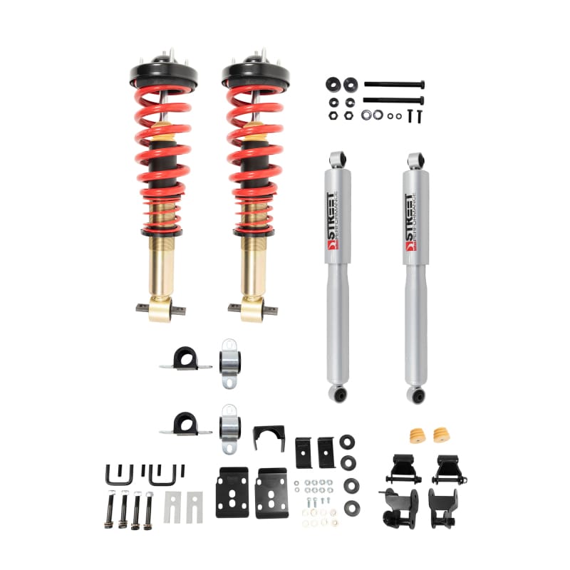 Belltech — PERFORMANCE COILOVER KIT W/ HEIGHT ADJUSTABLE FRONT COILOVERS - 1050SPC
Complete Kit Inc. Height Adjustable Front Coilovers