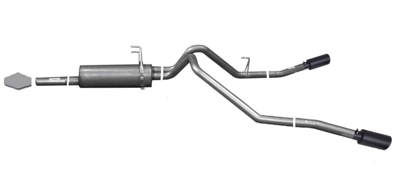 Gibson — Gibson 03-06 Toyota Tundra SR5 4.7L 2.5in Cat-Back Dual Extreme Exhaust - Black Elite
Truck/Suv