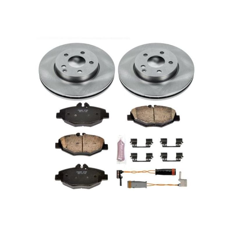 PowerStop — OE Stock Replacement Low-Dust Ceramic Brake Pad and Rotor Kit