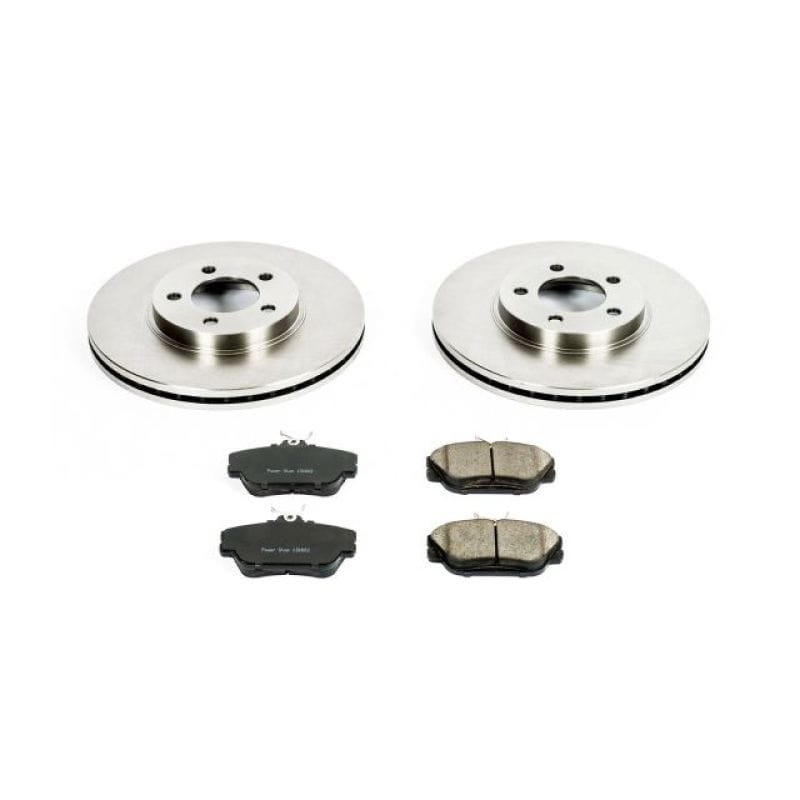 PowerStop — OE Stock Replacement Low-Dust Ceramic Brake Pad and Rotor Kit